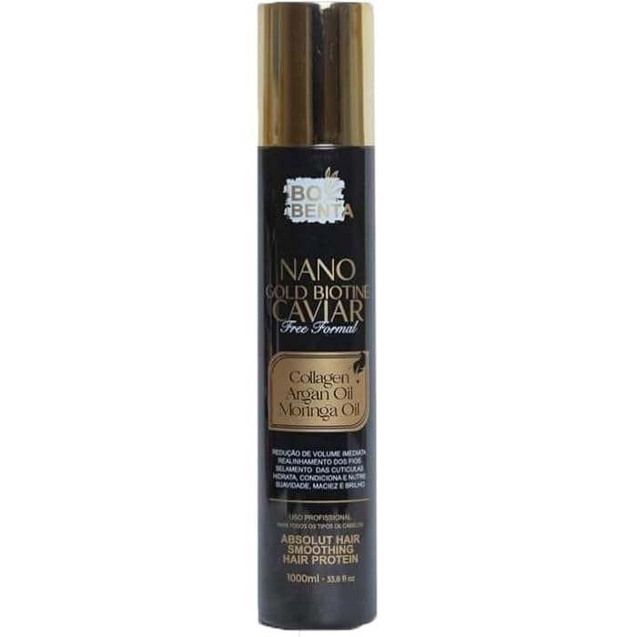 BOBENTA - Nano Gold Biotin Caviar Hair Treatment 1000 ml - Image 1